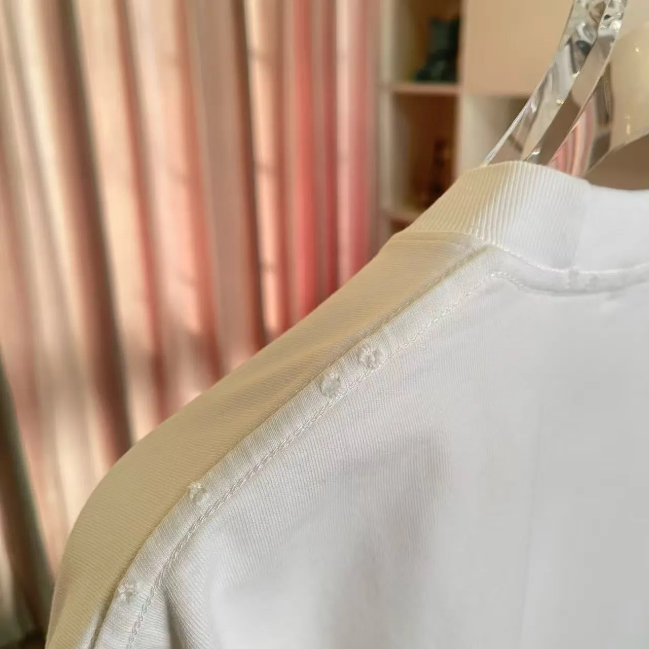 Balmain*Balmain 2026 Spring and Summer New Arrival Washed, distressed, personalized letter logo print, customized fabric g short-sleeved T-shirt, men and women Same Style Size: S M L XL XXL five sizes Color: White Brown Purple Gray